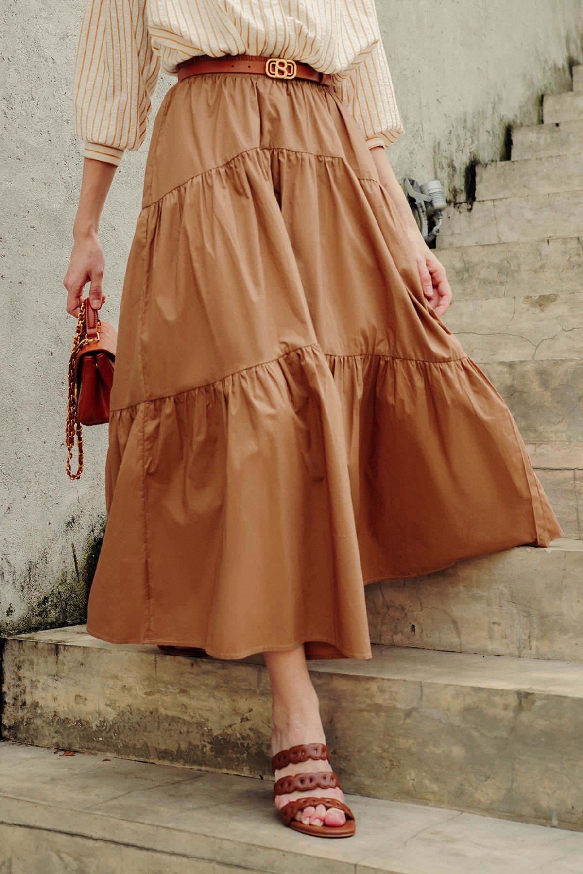 Poplin Skirt - Caramel