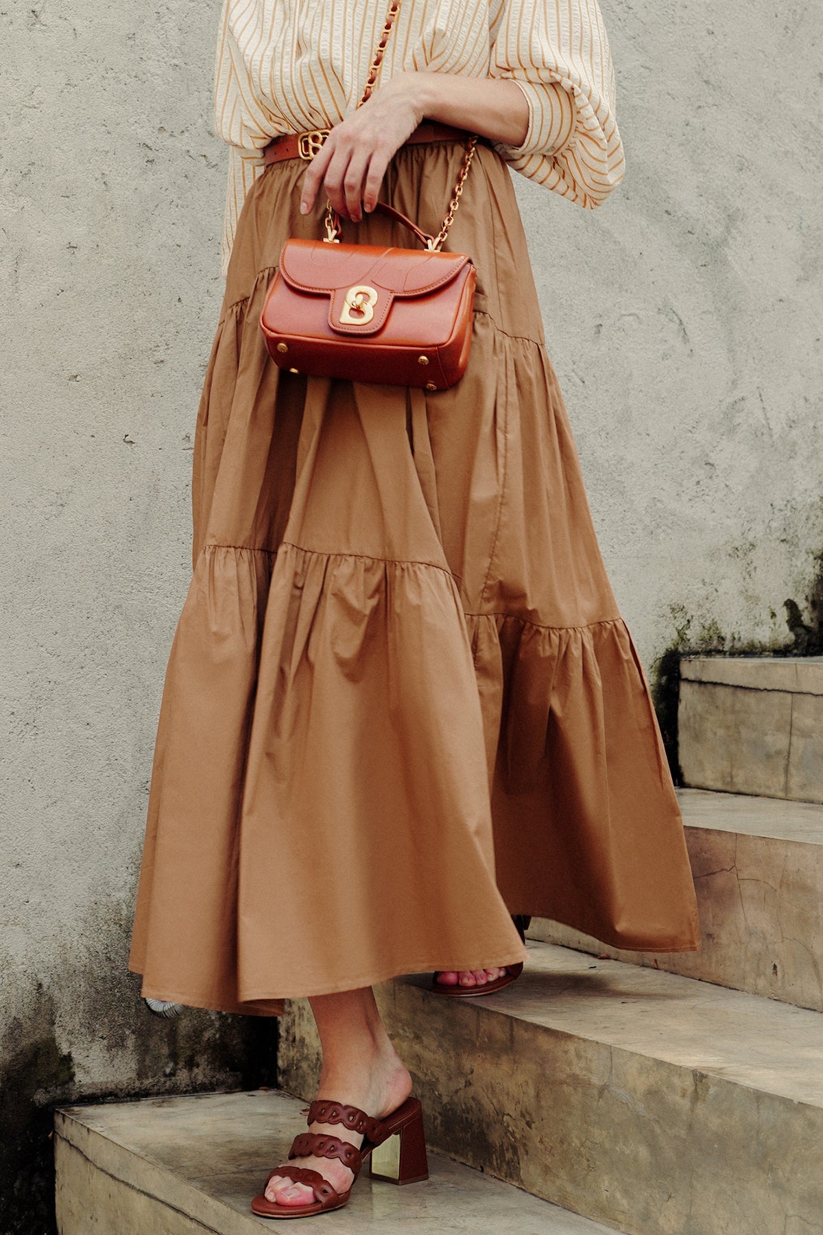 Poplin Skirt - Caramel