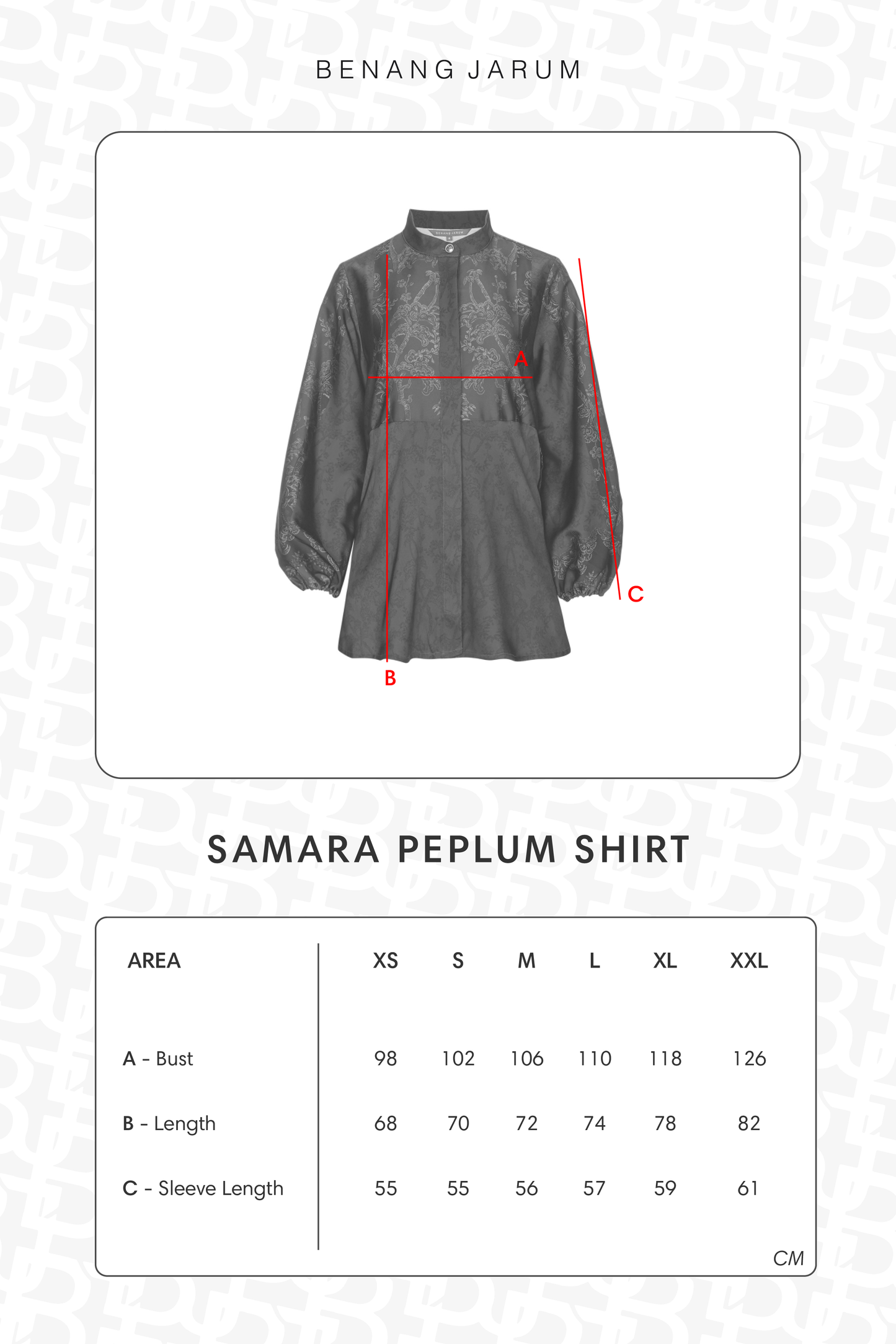 Samara Peplum Shirt - Sapphire