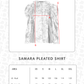 Samara Pleated Shirt - Onyx