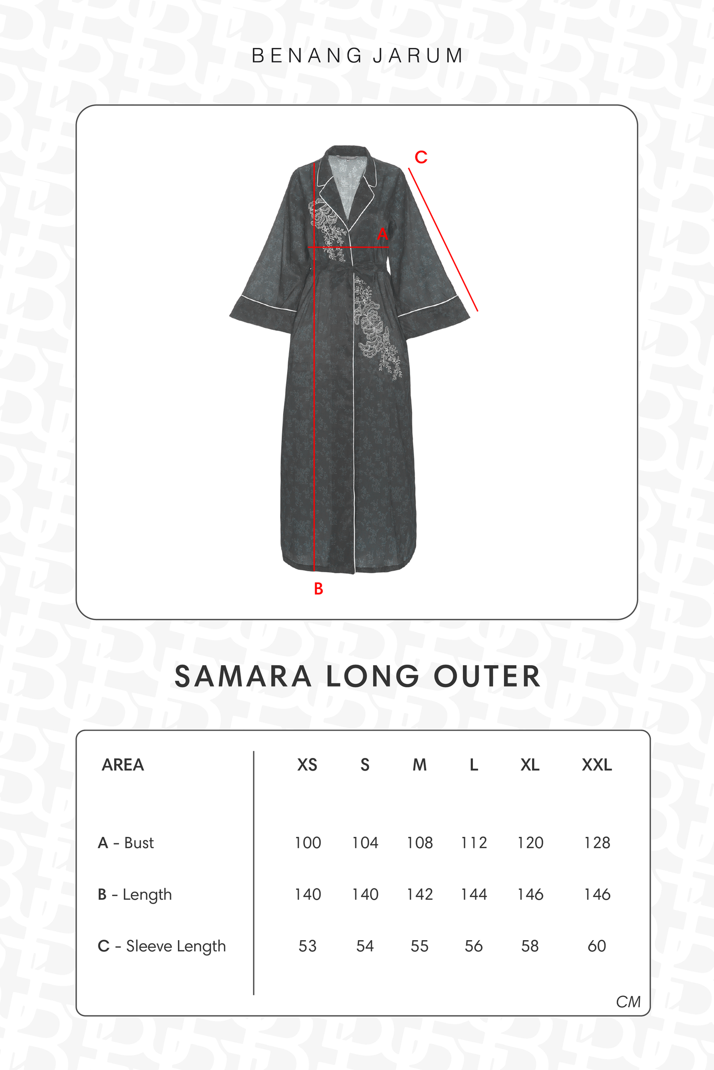 Samara Long Outer - Onyx