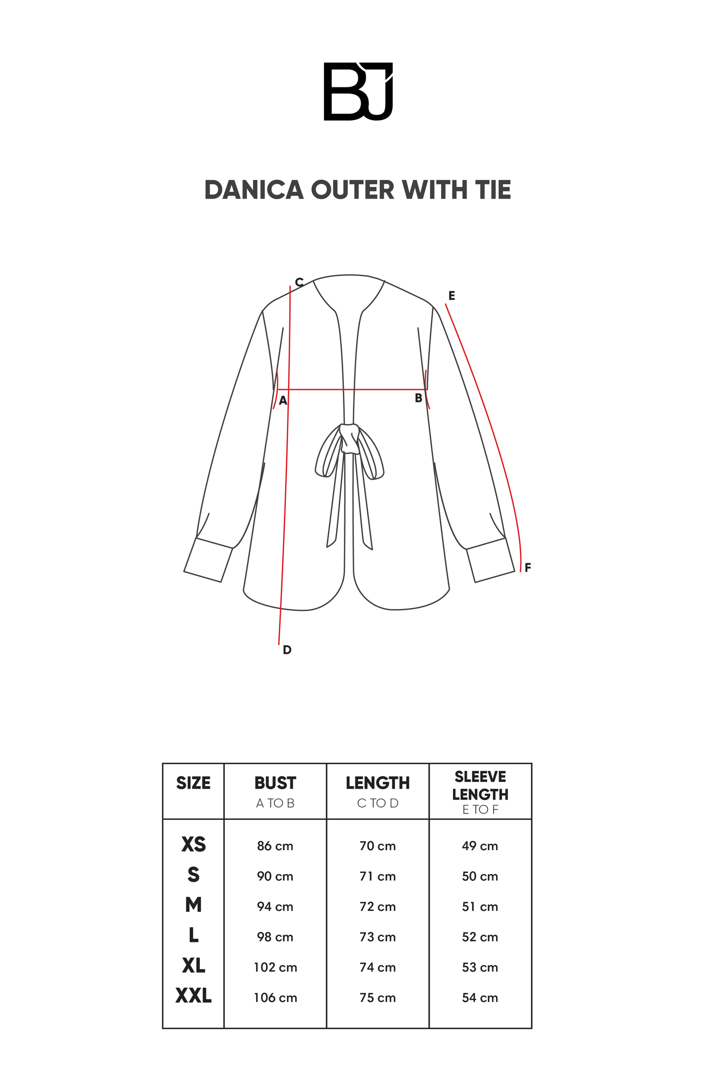 Danica Outer with Tie - Latte