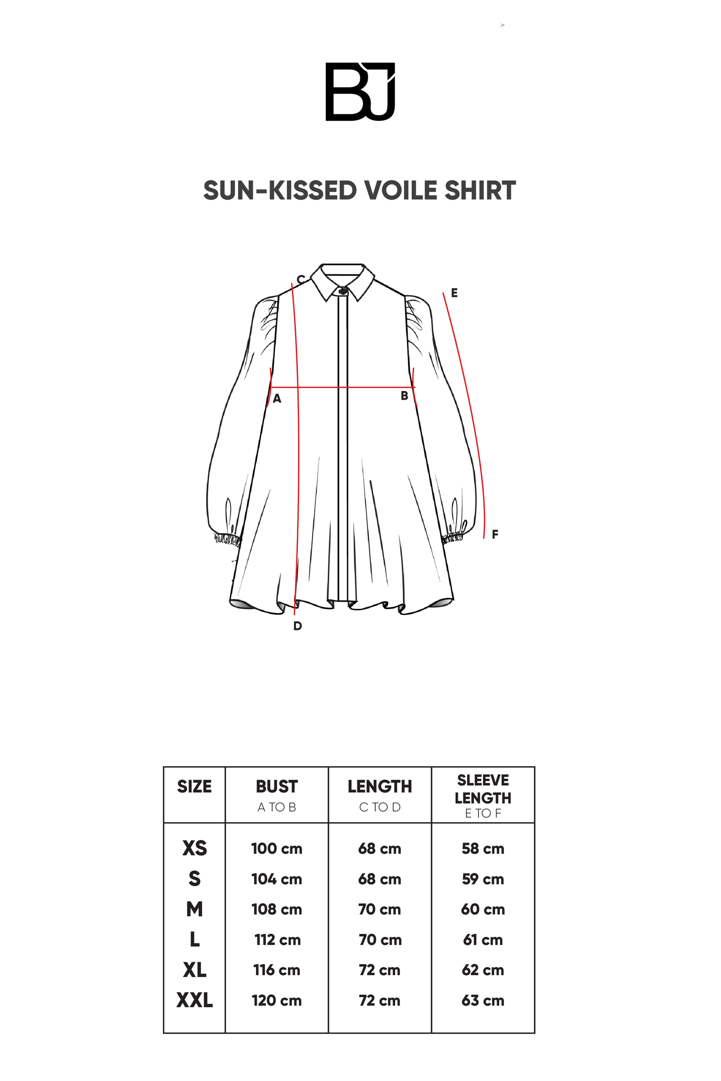 Sun-Kissed Voile Shirt - Sienna