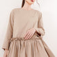 Sara Ruffle Blouse - Tan