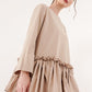 Sara Ruffle Blouse - Tan