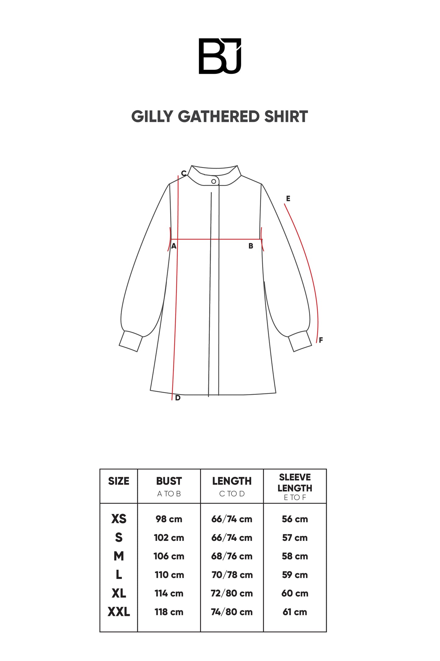 Gilly Gathered Shirt - Blue