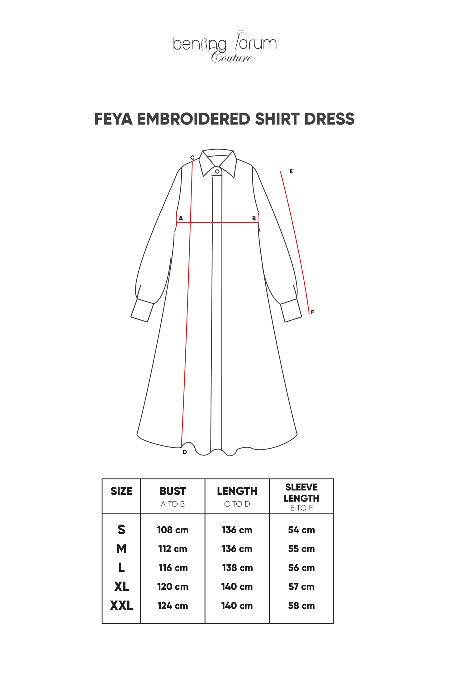 Feya Embroidered Shirt Dress - Blue