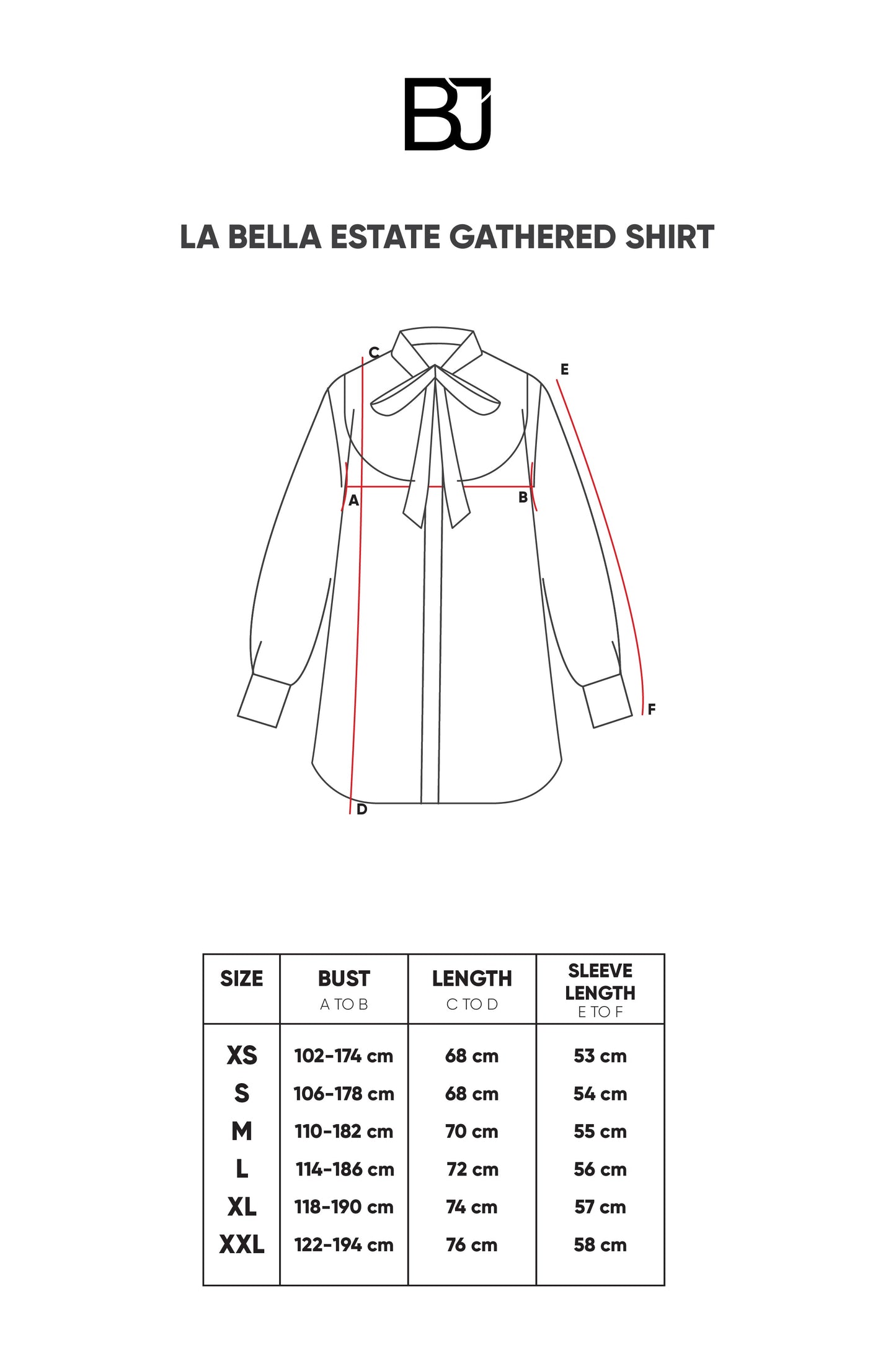 La Bella Estate Gathered Shirt - Black