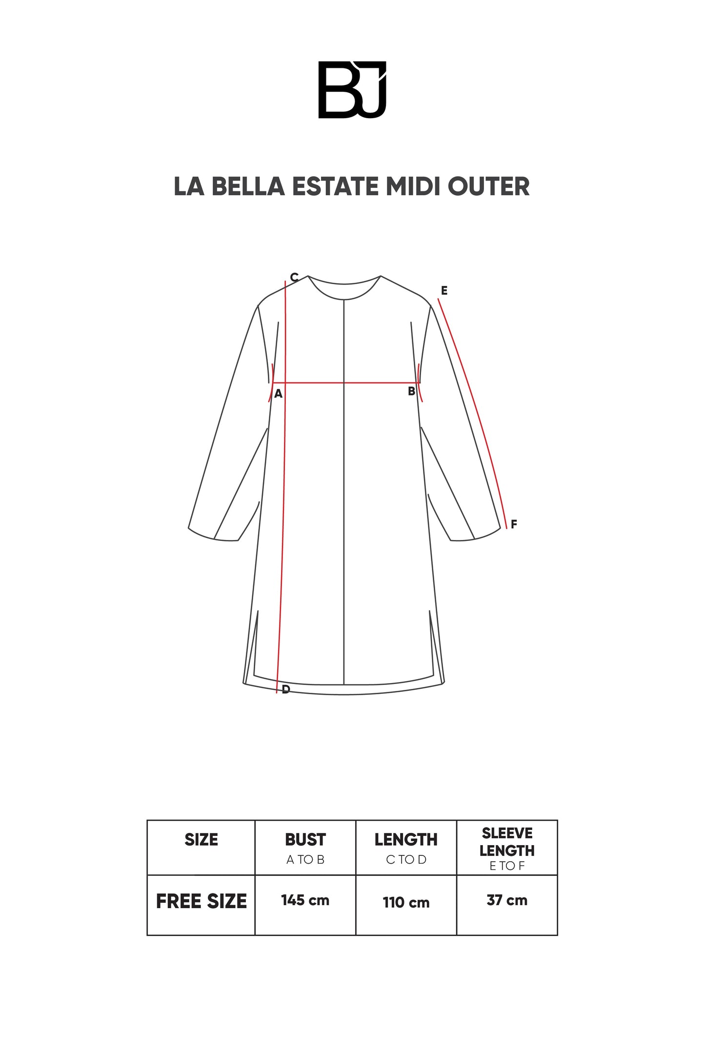 La bella estate Midi Outer - Ivory