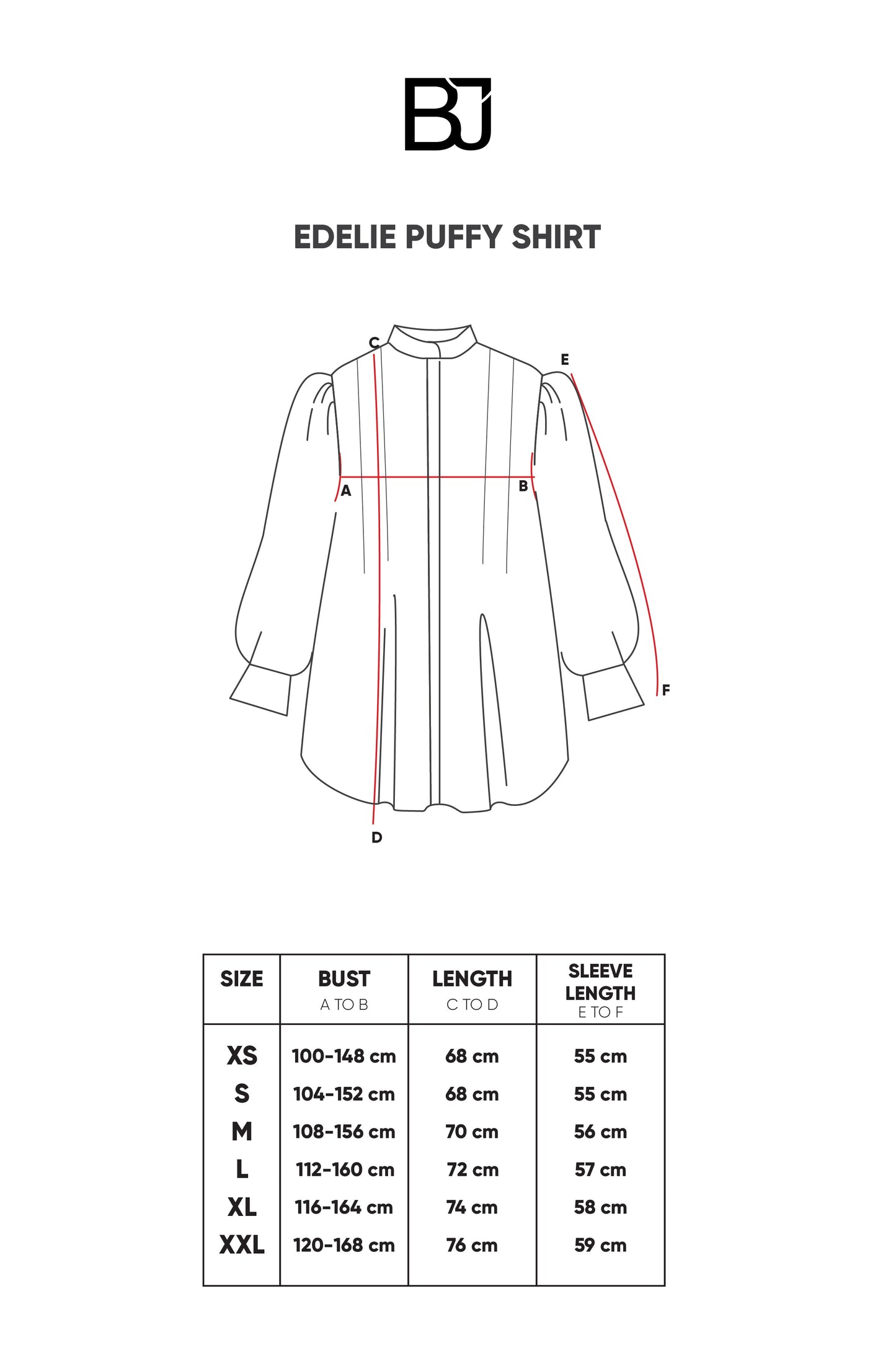 Edelie Puffy Shirt - Blue