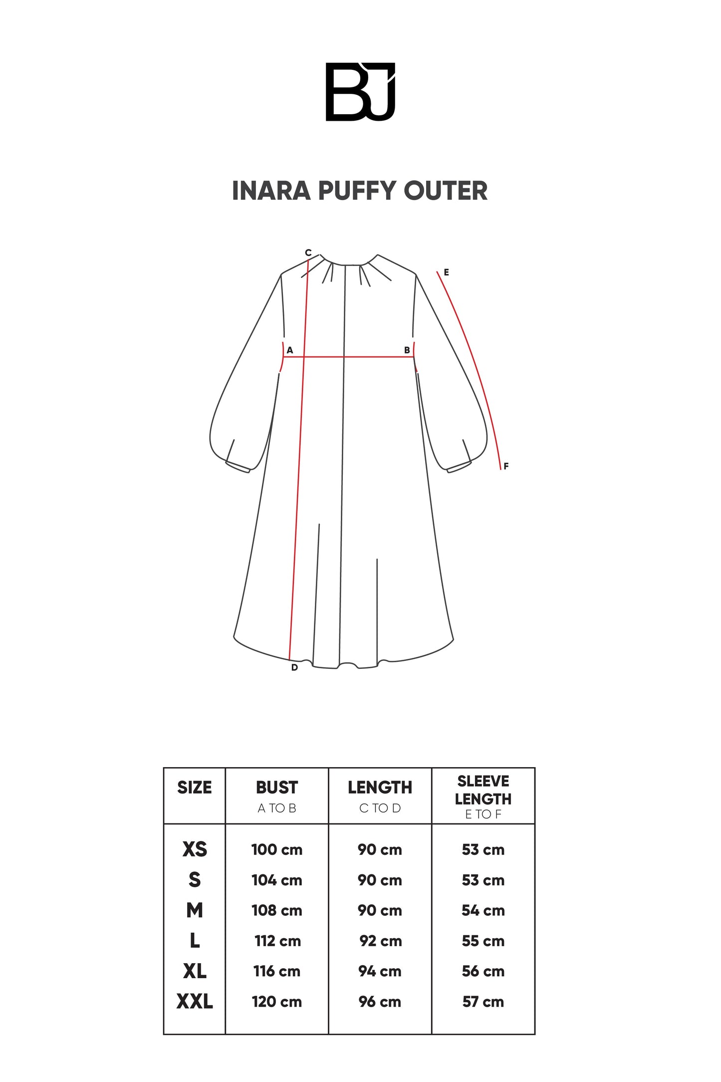 Inara Puffy Outer - Black