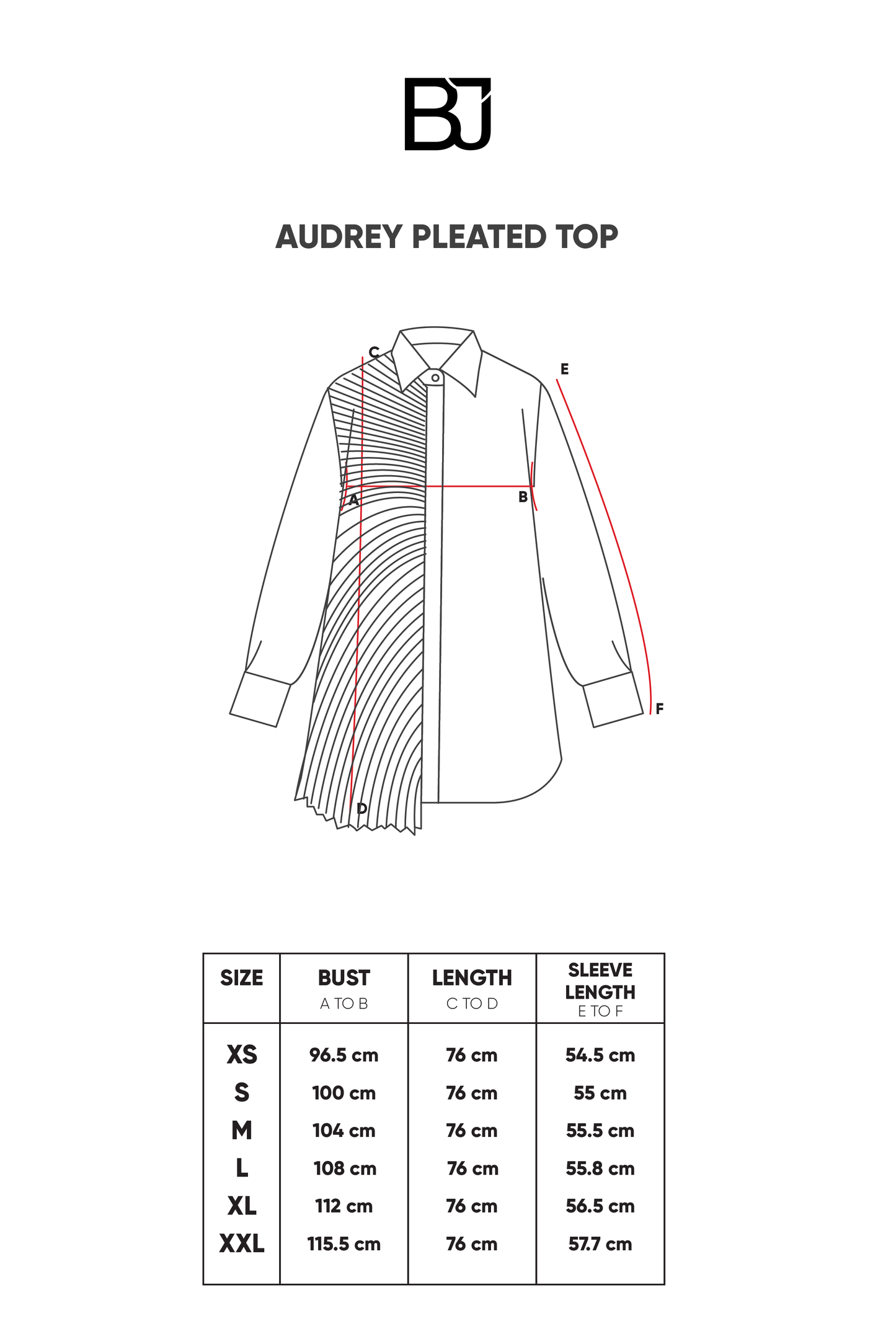 Audrey Pleated Top - White