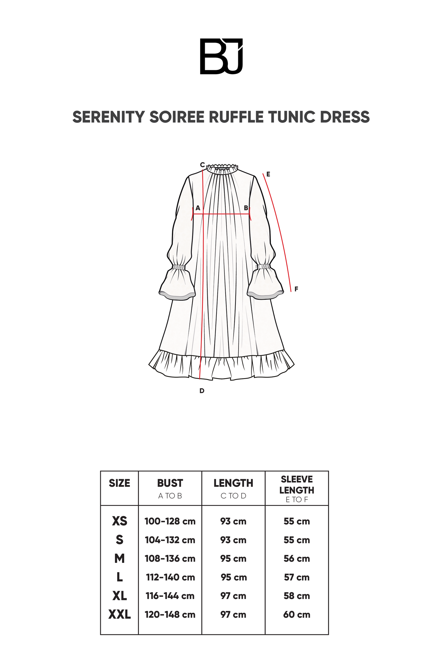 Serenity Soiree Ruffle Tunic Dress - Ivory