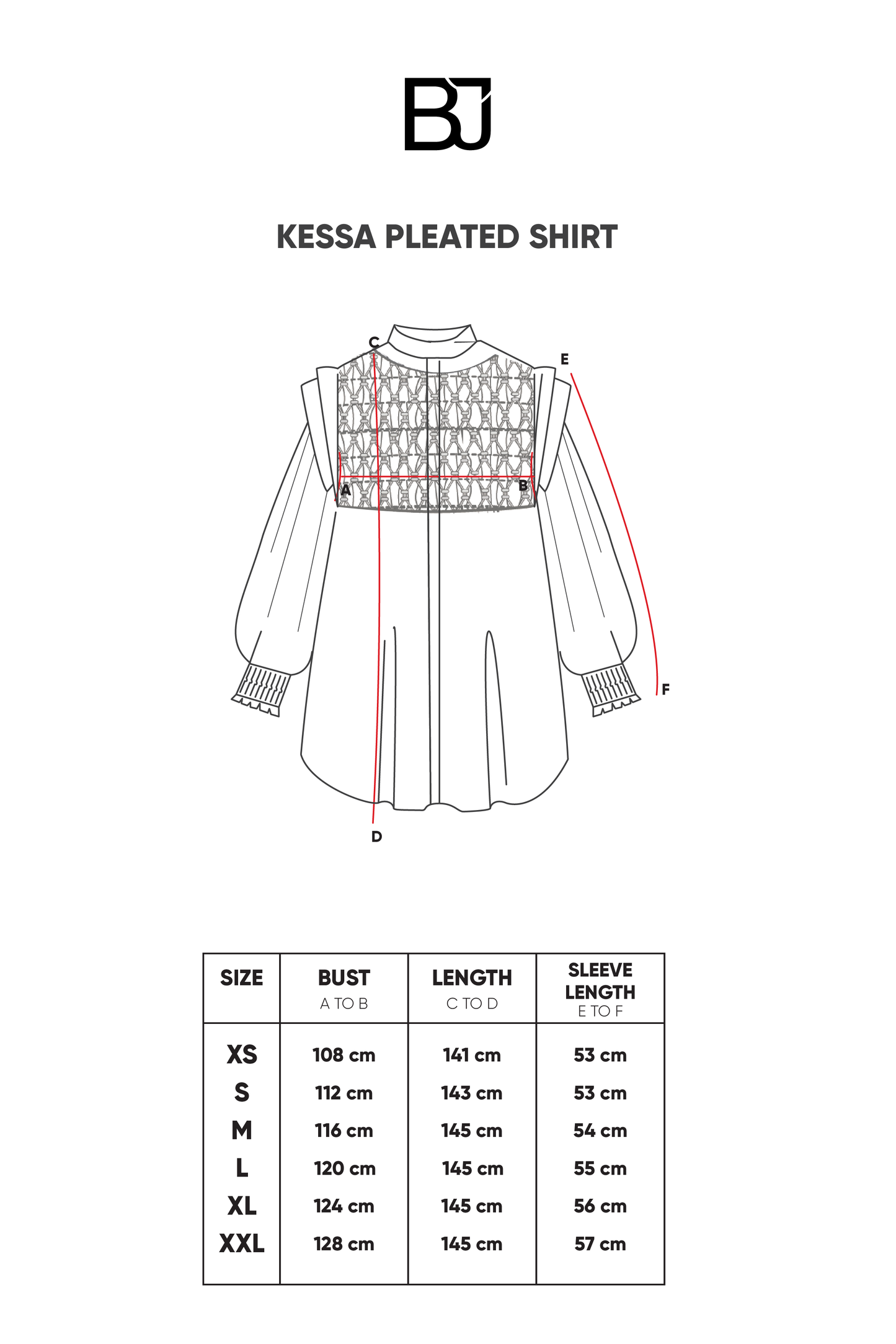 Kessa Pleated Shirt - Blue