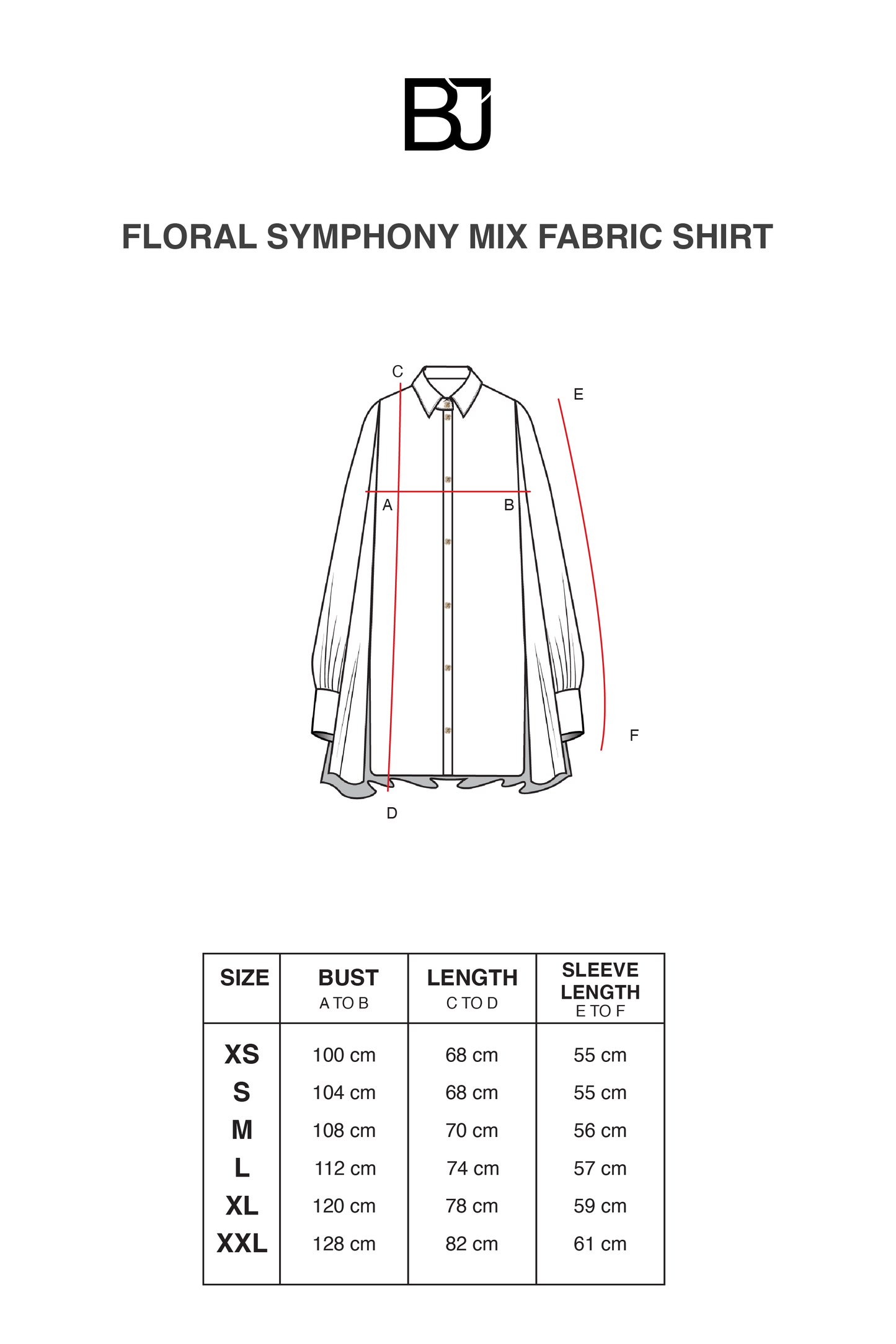 Floral Symphony Mix Fabric Shirt - Blossom