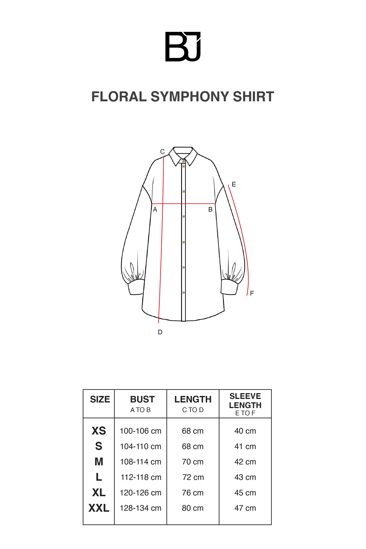 Floral Symphony Shirt - Poppy