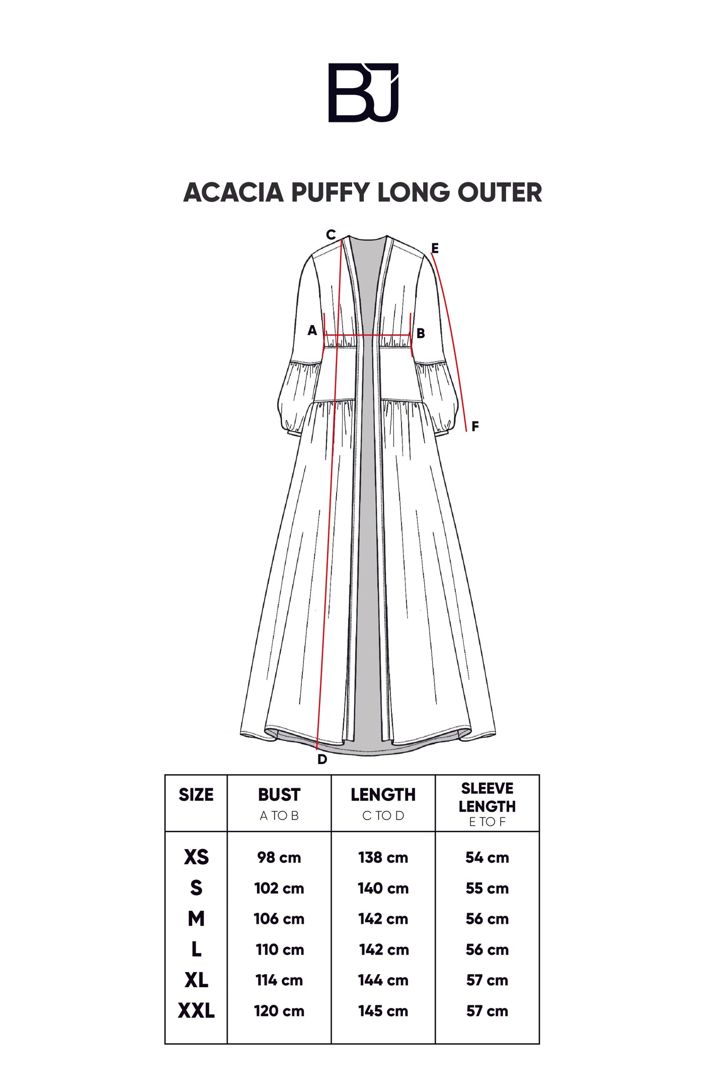 Acacia Puffy Long Outer - Lavender