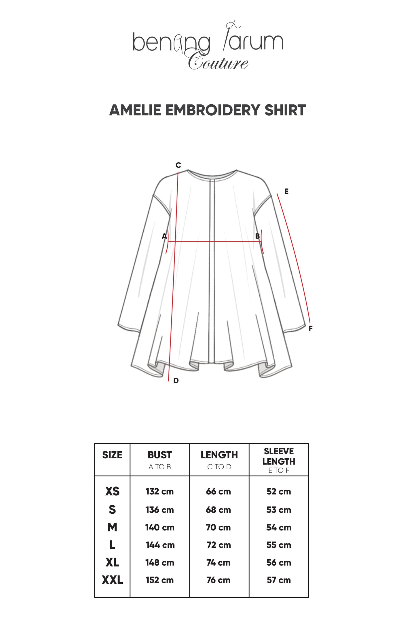 Amelie Embroidery Shirt - White