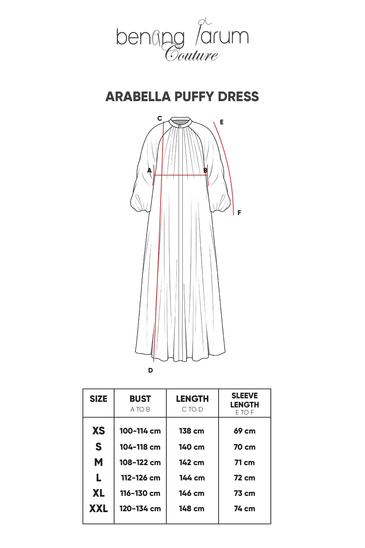 Arabelle Puffy Dress - White