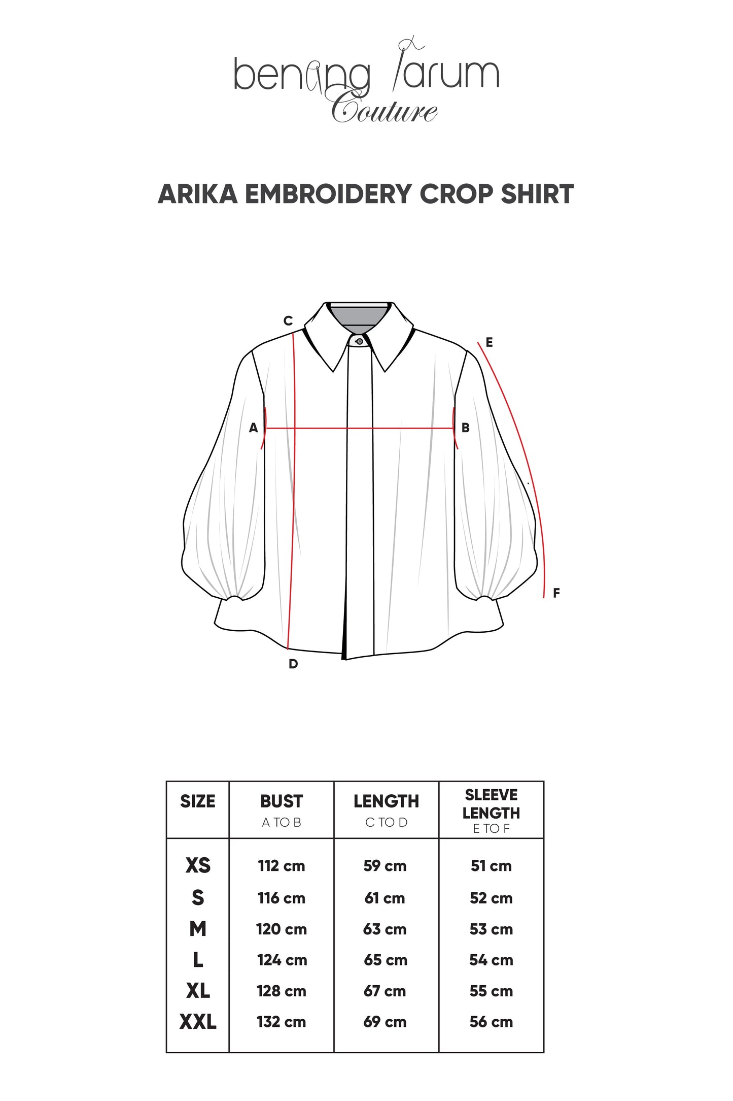 Arika Embroidery Crop Shirt - Pink