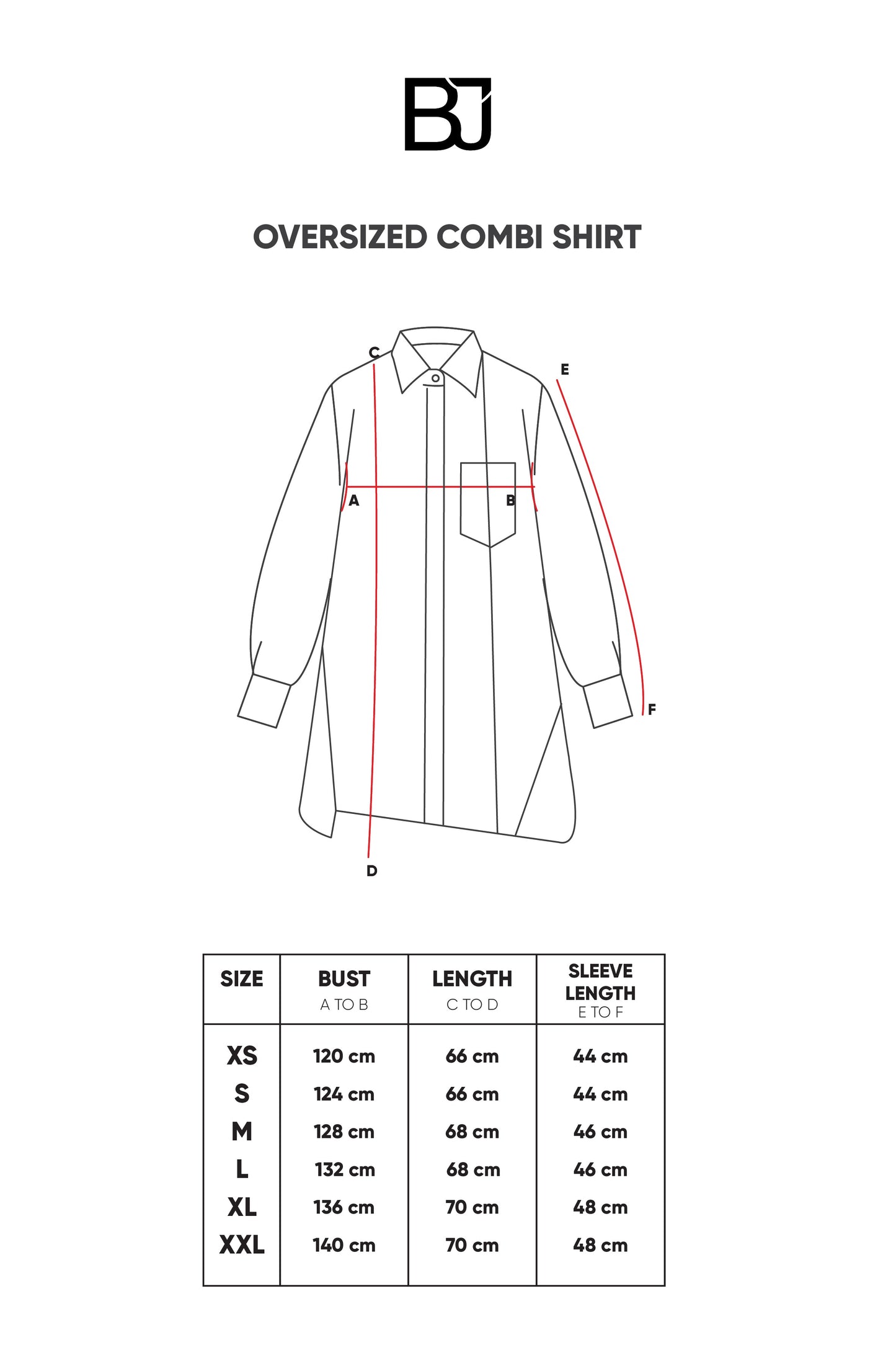 Oversized Combi Shirt - Blue