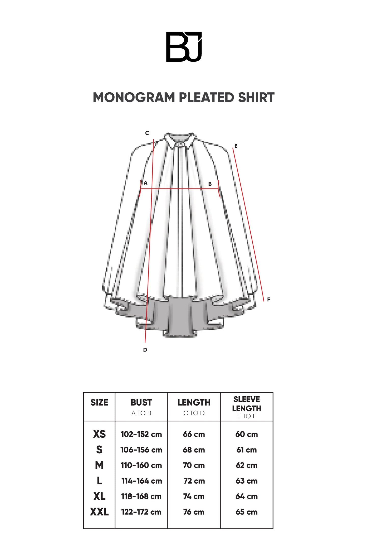 Monogram Pleated Shirt - Beige