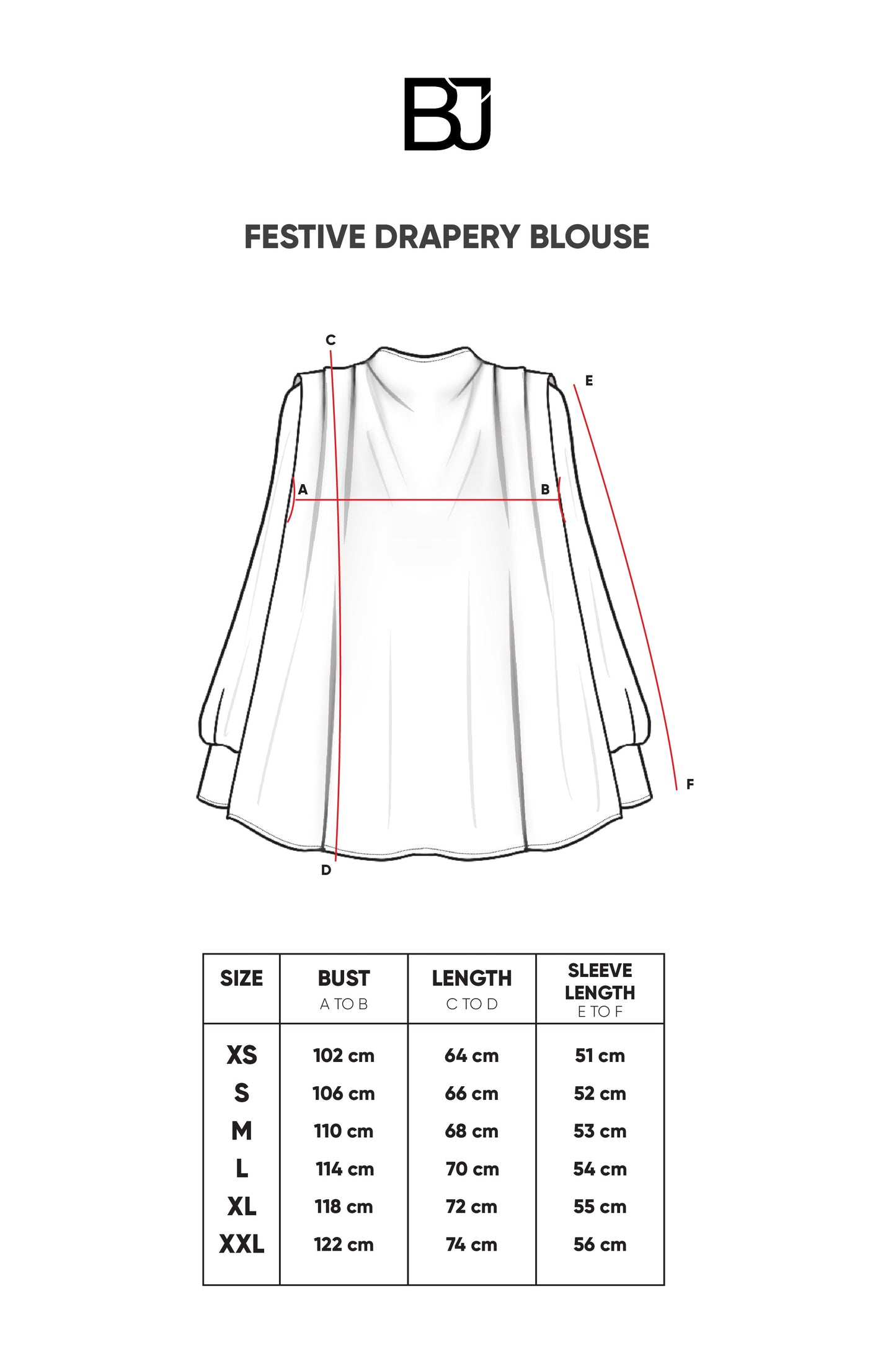 Festive Drapery Blouse - Ivory