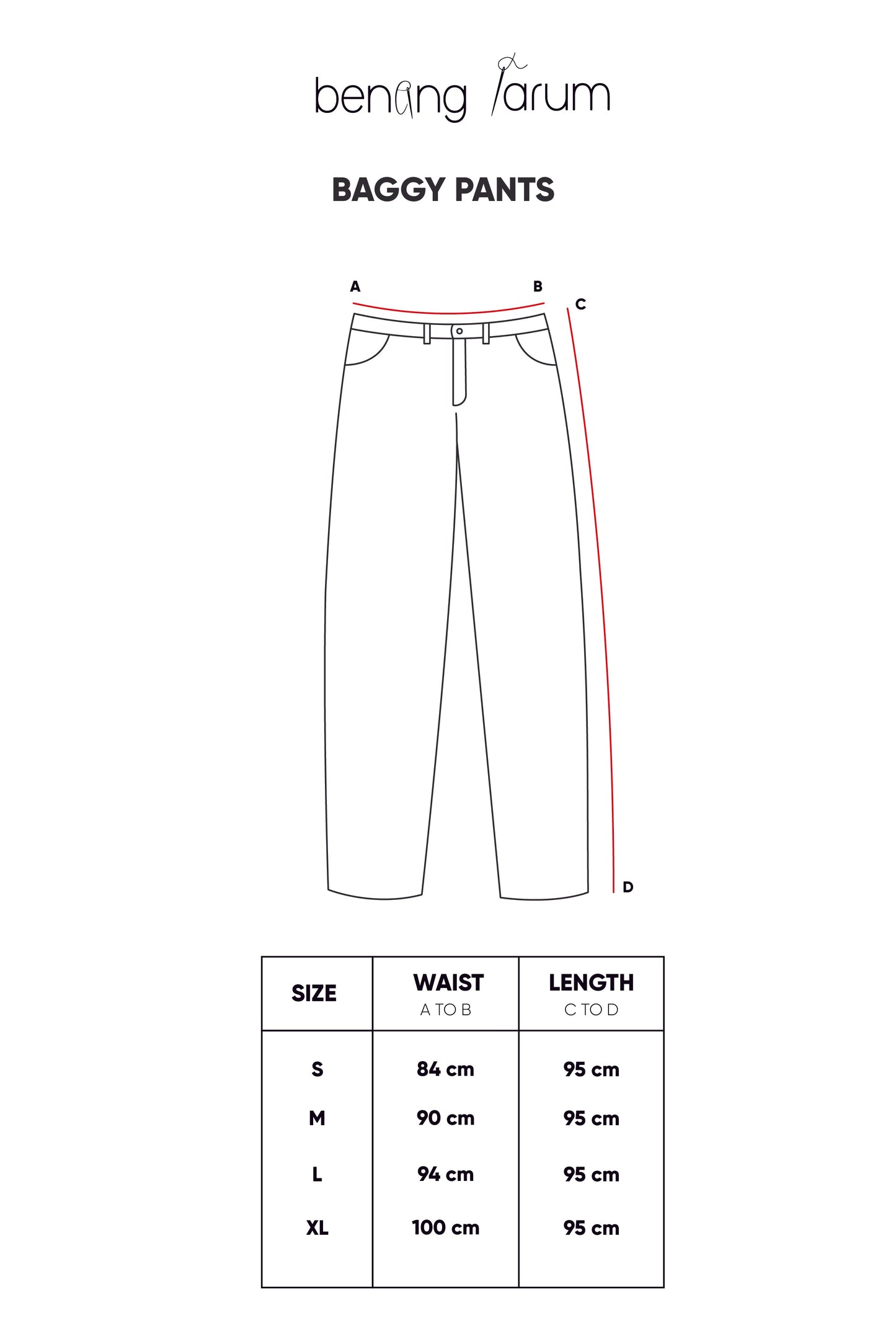 Corduroy Baggy Pants - White