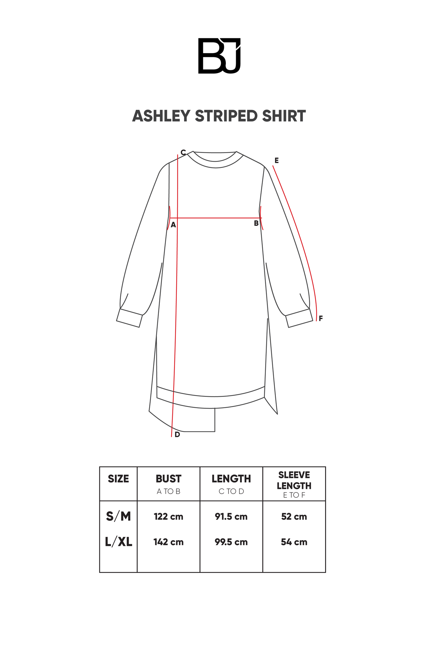 Ashley Striped Shirt - Cream