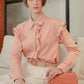 Ziana Ruffle Shirt - Peach Sand